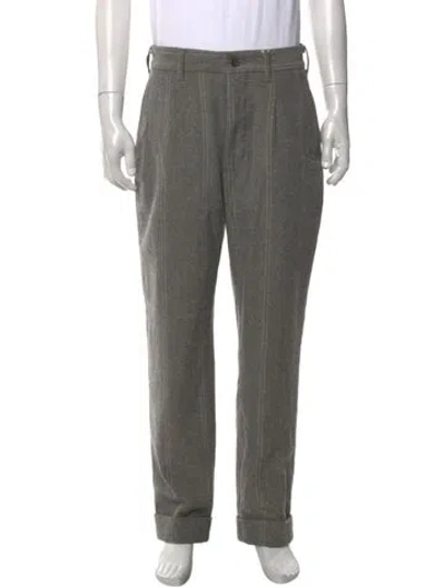 Pre-owned Engineered Garments Striped Pants W/ Tags In Grey