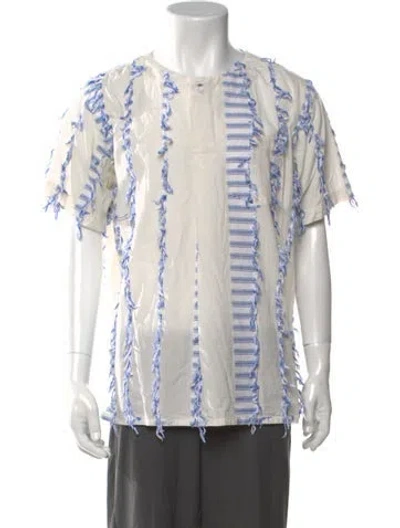 Pre-owned Engineered Garments Striped Short Sleeve Shirt In Multicolor