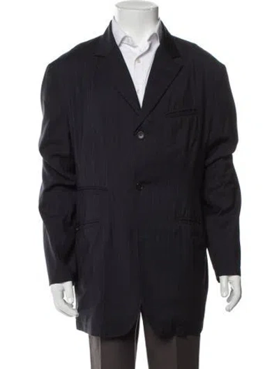 Pre-owned Engineered Garments Striped Sport Coat In Blue