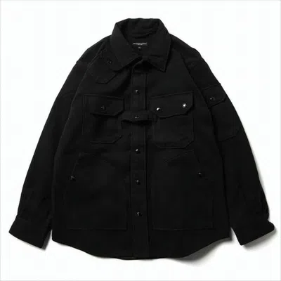 Engineered Garments Structured Black Jacket With Front Pockets