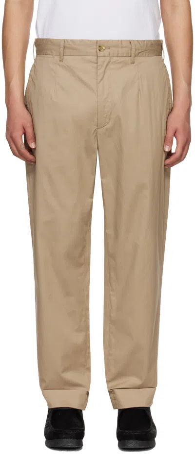 Engineered Garments Tan Andover Trousers In Pb001 Khaki High Cou