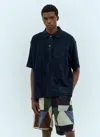 Engineered Garments Terry Polo Shirt In Blue