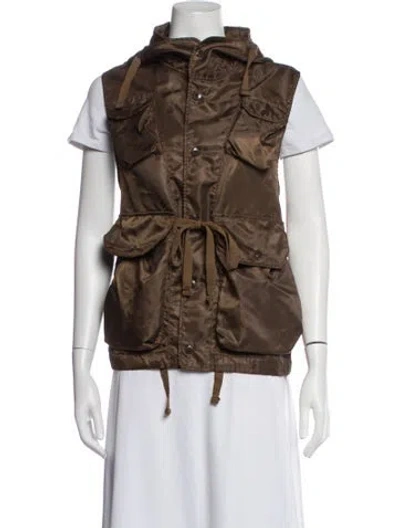 Pre-owned Engineered Garments Vest In Brown