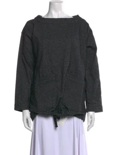 Pre-owned Engineered Garments Wool Bateau Neckline Top In Gray