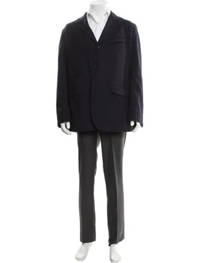 Pre-owned Engineered Garments Wool Blazer In Blue