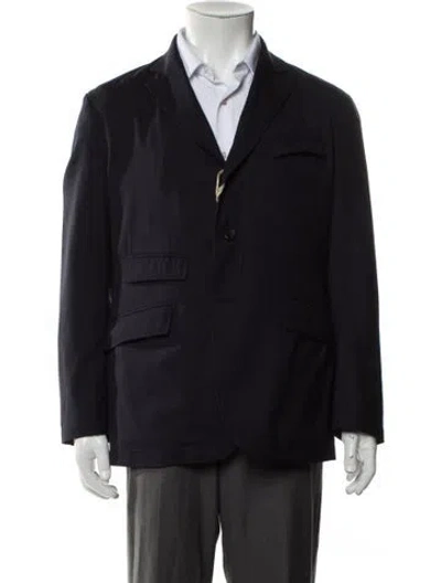 Pre-owned Engineered Garments Wool Blazer W/ Tags In Blue