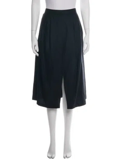 Pre-owned Engineered Garments Wool Midi Length Skirt In Black