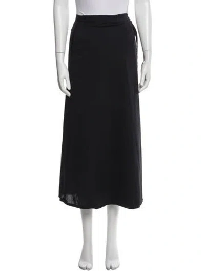 Pre-owned Engineered Garments Wool Midi Length Skirt In Blue