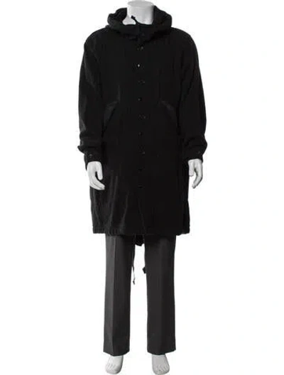 Pre-owned Engineered Garments Wool Parka In Black