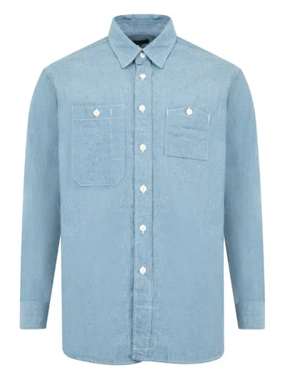 Engineered Garments Work Chest-pocketed Shirt In Blue