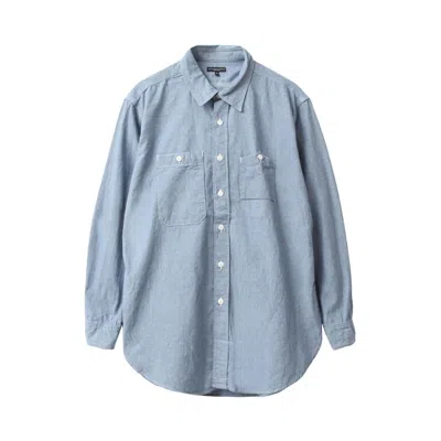 Pre-owned Engineered Garments Work Shirt 'light Blue' | Men's Size S