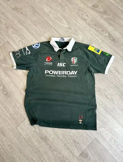 Pre-owned England Rugby League X Vintage Isc London Irish Rugby Shirt In Green