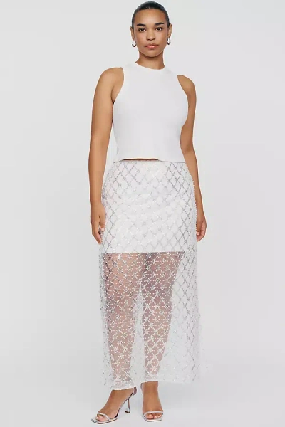 English Factory Alcina Midi Ball Skirt In White