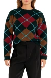 English Factory Argyle Sweater In Multicolor