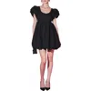 ENGLISH FACTORY ENGLISH FACTORY BUBBLE HEM PUFF SLEEVE MINIDRESS