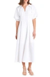 English Factory Button Front Maxi Dress