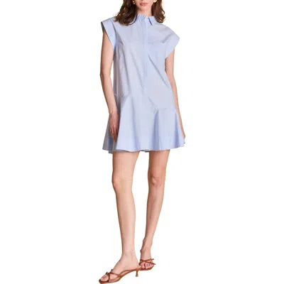 English Factory Cap Sleeve Minidress In Powder Blue