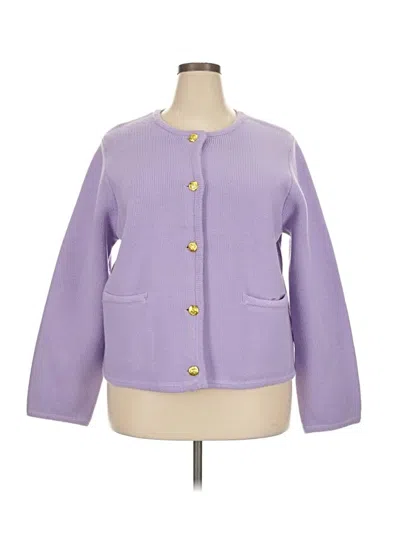 English Factory Cardigan Sweater In Purple