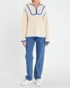 English Factory Color Accent Half-zip Pullover In Multi