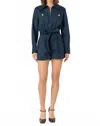 English Factory Carson Big Pocket Romper In Navy
