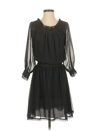 Pre-owned English Factory Casual Dress In Black