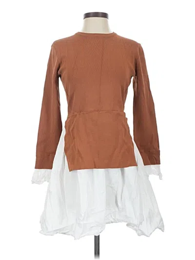 Pre-owned English Factory Casual Dress In Brown