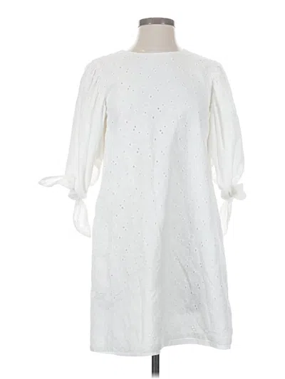 Pre-owned English Factory Casual Dress In White