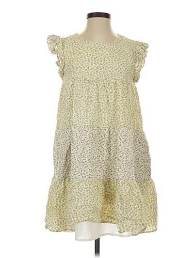 Pre-owned English Factory Casual Dress In Yellow