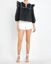 English Factory Cecilia Top In Black In Black