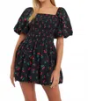 English Factory Cherry Mini Dress In Multi In Multi
