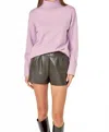 English Factory Clarissa Turtleneck Sweater In Lilac In Purple