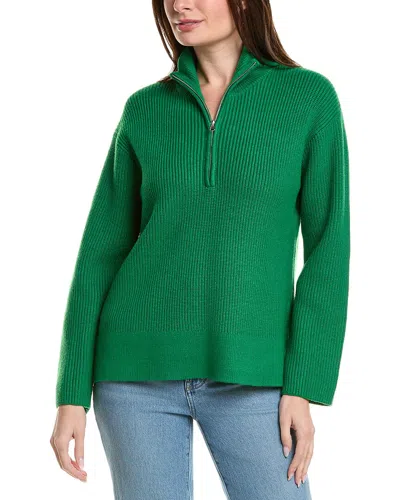 English Factory Collared 1/2-zip Sweater In Green