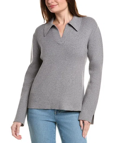 English Factory Collared Sweater In Gray
