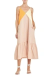 ENGLISH FACTORY COLORBLOCK MAXI DRESS