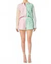 English Factory Colorblock Stripe Shirt In Multi