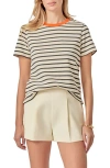 English Factory Contrast Crewneck Stripe T-shirt In Neutral