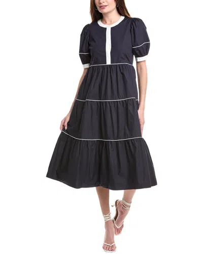 English Factory Contrast Midi Dress