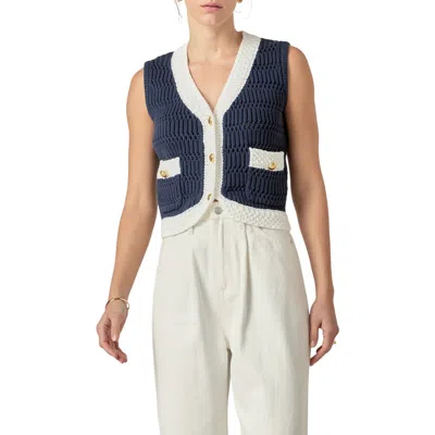 English Factory Contrast Sweater Vest