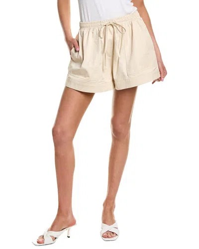 English Factory Cotton Flare Short In Neutral