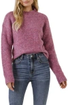 English Factory Round-neck Knit Sweater In Purple