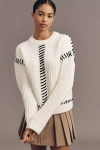 English Factory Crew-neck Chunky Sweater In White
