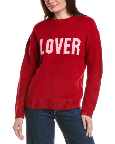 English Factory Crewneck Statement Sweater In Red