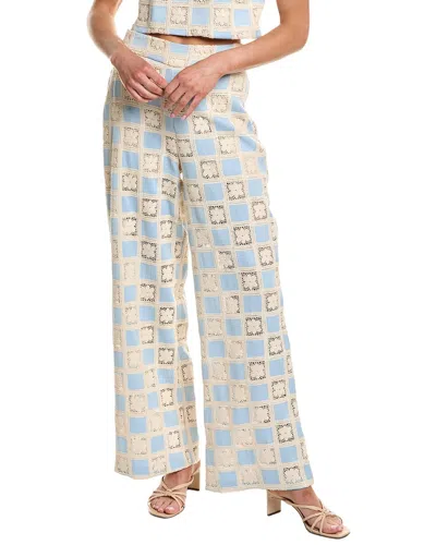 English Factory Crochet Long Pant In Animal Print