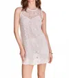 English Factory Sleeveless Openwork Minidress In White