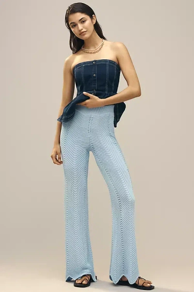 English Factory Crochet Pants In Blue