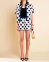 English Factory Crochet Patchwork Top In Navy Multi In Multi