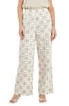 ENGLISH FACTORY CROCKET PATCHWORK WIDE LEG PANTS