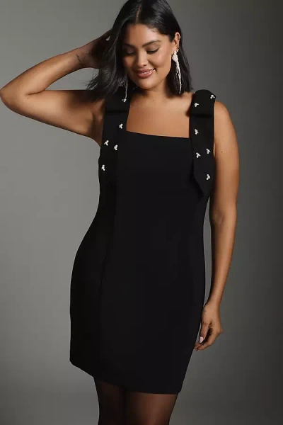 English Factory Deco Strap Mini Dress In Black
