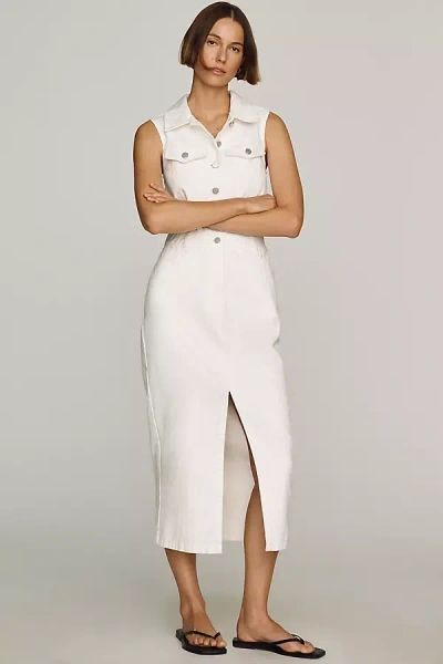 English Factory Denim Maxi Dress In White
