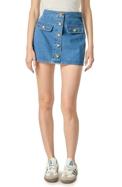 English Factory Denim Miniskirt In Blue